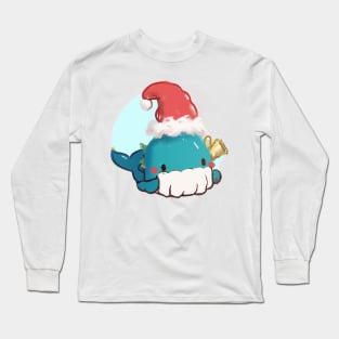 Cute Whale Drawing Long Sleeve T-Shirt